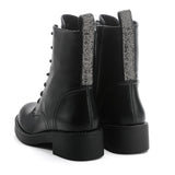 Boots "Schwarz " Beige " Glitzer