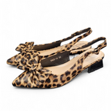 Pantoletten " Animal-Print "