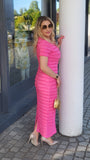 Kleid in Pink & Rosa