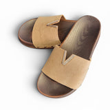 Pantoletten Glitzer Beige New