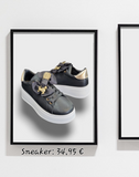 Plateau-Sneaker Schwarz/Weiß
