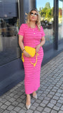 Kleid in Pink & Rosa