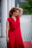 Jumpsuit in Rot