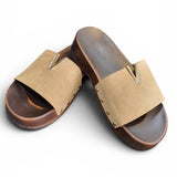 Pantoletten Glitzer Beige New