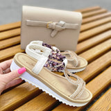 Sandalen Edel "Gold" Glitzer Strass