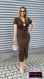 Kleid in Schokoladenbraun