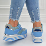 Zuckerwatte Sneaker Hellblau Babyblau